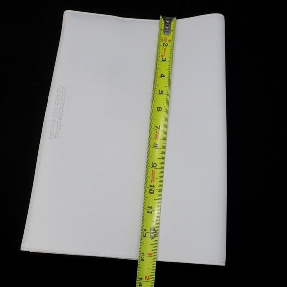 Glass Ladder & Co Megan Portfolio Clutch Causebox Vegan Leather Gray Blue $120 - Picture 5 of 7